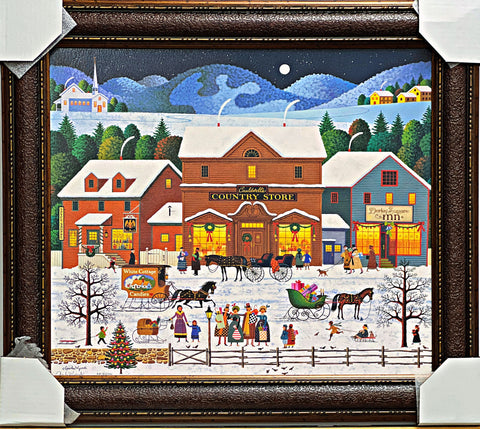 Charles Wysocki Christmas Eve Art Print-Framed