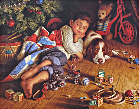 Jim Daly To All A Good Night S/N Christmas Art Print 19.25 x 23