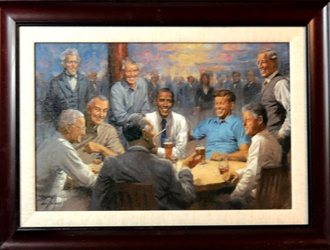 Andy Thomas The Democratic Club Canvas-Framed 23 x 17