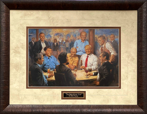 Andy Thomas The Republican  Club Donald Trump Art Print-Framed