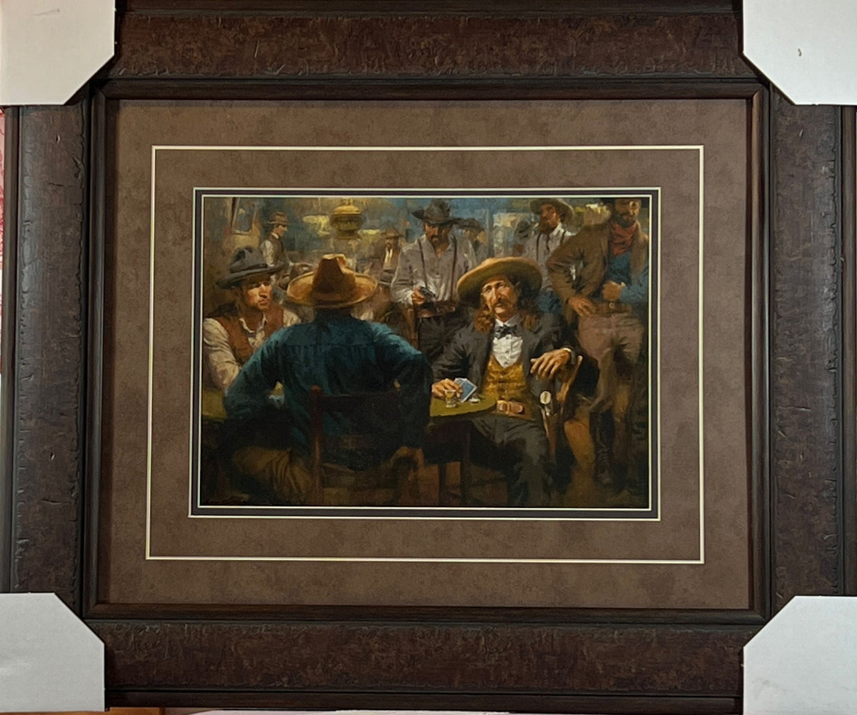 Andy Thomas Wild Bills Last Deal Framed