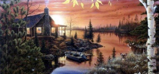 AUTUMN EVENING by Mark Daehlin 16"x 10"