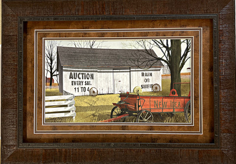 Billy Jacobs Auction Barn Farm Art Print-Framed 27.5 x 19.5