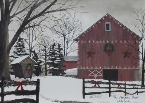 Billy Jacobs "The Old Spring House" Country Farm Print – 16x12 Wall Art