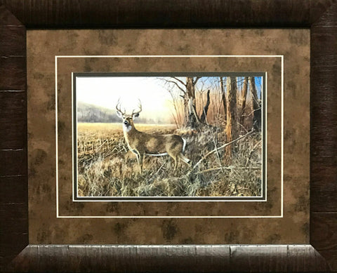 Jim Hansel Bluff Country Buck Art Print-Framed
