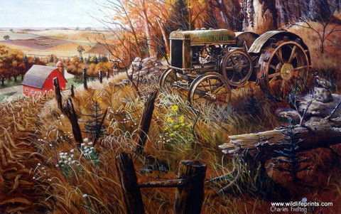 Charles Freitag Out to Pasture - 17" x 11" Open Edition