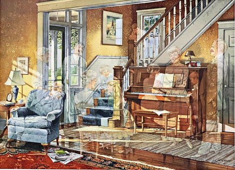 Charles Peterson Harmony Family living room S/N Art Print 26 x 19