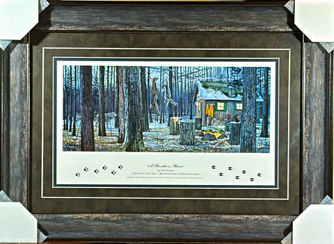 Chris Kuehn A Hunters Moon Deer Hunting S/N Art Print 28.75 x 21