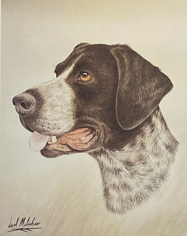 Carl Melichar S/N Hunting Dog Print SymbaGerman Shorthaired Pointer (9.5"x12'')