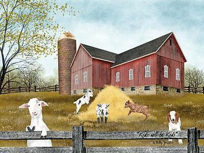 Billy Jacobs Kids will be Kids Goat Farm Art Print 16 x 12