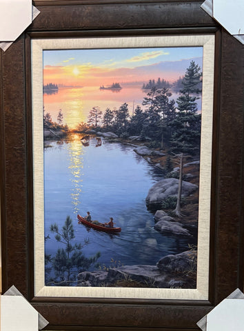 Darrell Bush On Higher Ground II S/N Moose Lake Print-S/N Framed Print 22.5 x 30 - Yes
