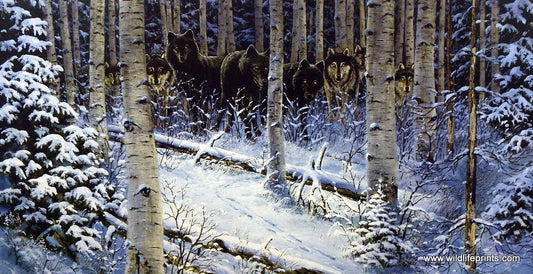 Derk Hansen Night Stalkers - 33"x 17" Open Edition