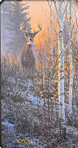Don Kloetzke In the Rut S/N deer Buck Art Print with cert- 10 x 20