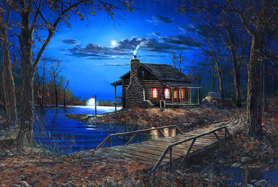 Jim Hansel End Of The Road - 21.5"x 13.5" Open Edition