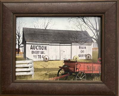 Billy Jacobs The Auction Barn Farm Country Art Print-Framed