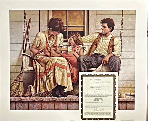 Jim Daly Sunday Afternoon S/N Art Print 27 x 21