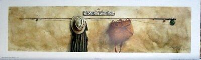 MIKE CAPSER Gone Fishing Print 20 X 5