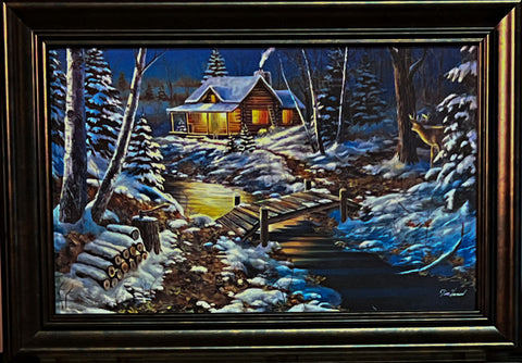 Hansel, Woodland Retreat Framed Mini Acrylic (14.75x10)