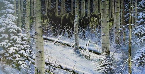 Derk Hansen Night Stalkers - 33"x 17" Open Edition