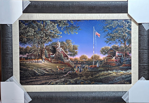 Terry Redlin Good Morning America Children Art Print Framed-23 x 16