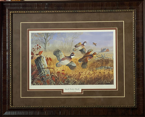 Terry Doughty Back Forty Flush Print-Framed  21 x 17