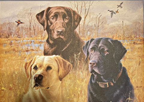 Jim Killen Marsh Masters Lab Hunting Dog Art Print 9.75 x 7