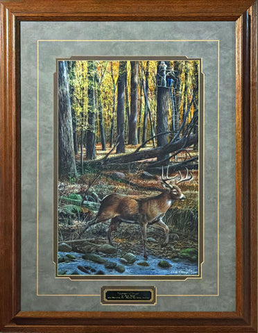 Kevin Daniel Moment of Truth Deer Bow Hunting Art Print-Framed 21 x 27