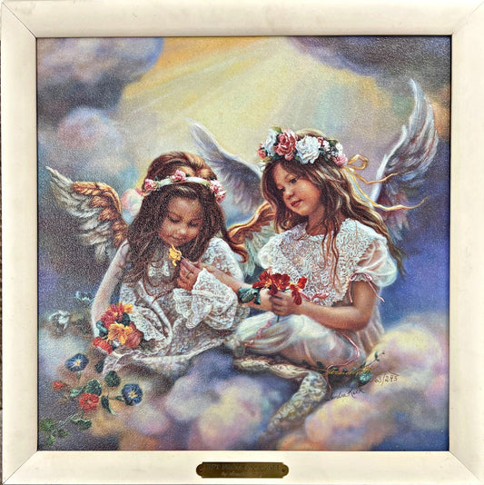 Kuck, Gift from An Angel S/N Art Print Canvas Framed 15.5 x 15.5