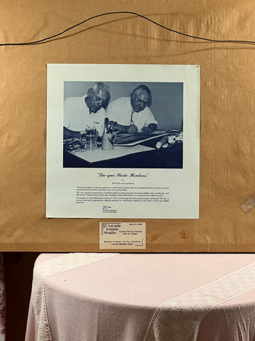 Les Kouba and Bud Grant Lac qui Parle Honkers Art Print-Framed