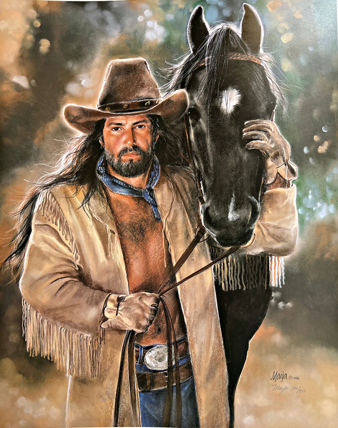 Maija High Country Mountain Man Art Print S/N 22 x 27.5