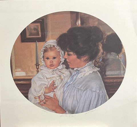 Sandra Kuck S/N Children's Baby Art Print Bundle of Joy (16"x14" oval)