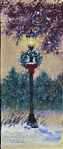 Susan  Amidon Lampost Original Art