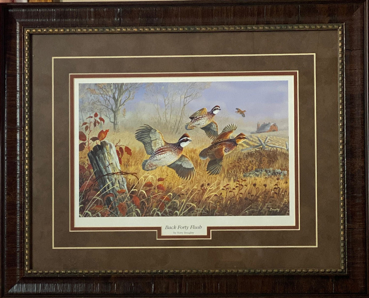 Terry Doughty Back Forty Flush Print-Framed  21 x 17