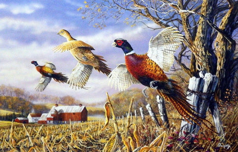 Terry Doughty High Field Flush - 20.75" x 13.5" Signed and Numbered