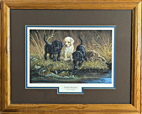 Terry Doughty Turtle Hunters- Framed