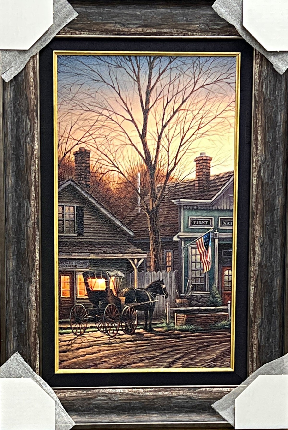 Terry Redlin Office Hours Doctor Art Print-Framed 18.25 x 26.75