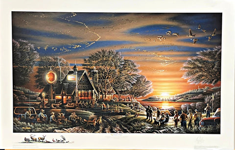 Terry Redlin Waterfowl Signed/Numbered Art Print Migration Days with COA (32"x18.5")