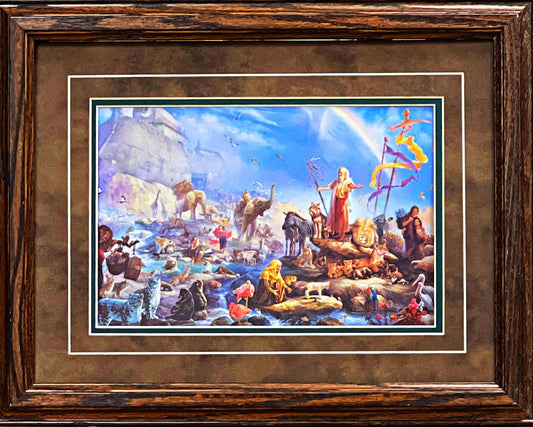 Thomas DuBois Framed Noah's Ark Print The Celebration (19"x15")