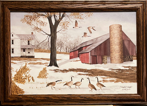 Billy Jacobs Headin South Goose Farm Art Print-Framed 20.5 x 14.5