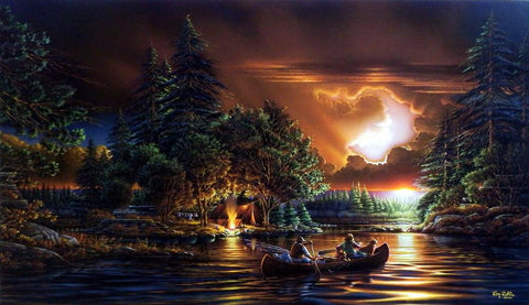 Terry Redlin Evening Rendezvous - 32"x18.5" Signed/Numbered