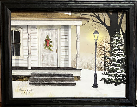 Billy Jacobs Peace on Earth Christmas Art Print-Framed 18.5 x 14.5