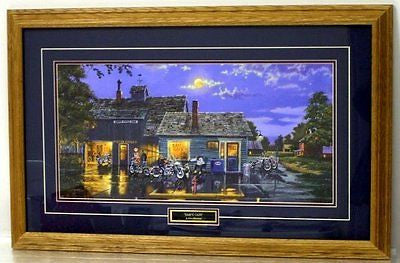 Dave Barnhouse Sam's Cafe Framed motorcycle Print