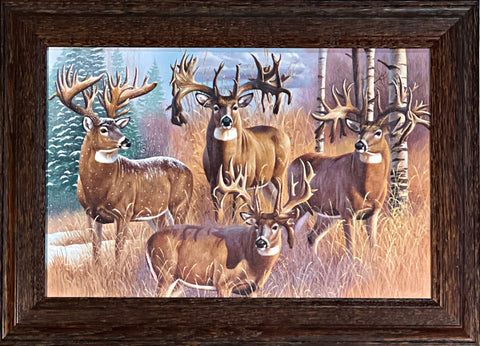 Cynthie Fisher The 300 Club Deer Decorator Art Print Framed 14.5 x 10.5