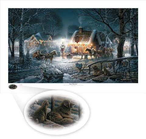 Terry Redlin Sweet Memories Holiday Print 32 x 18.5 Numbered