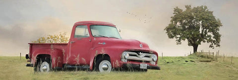 Lori Deiter Country Parking Spot Old Truck Art Print 36 x 12