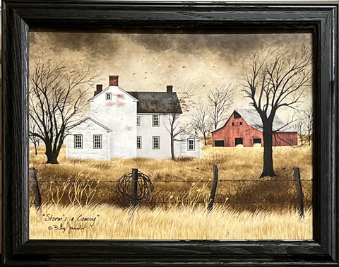 Billy Jacobs Storm's A Coming Farm Fall Art Print-Framed 18.5 x 14.5