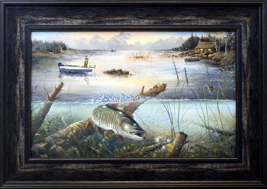 Ray Mertes Triple Tease-Framed