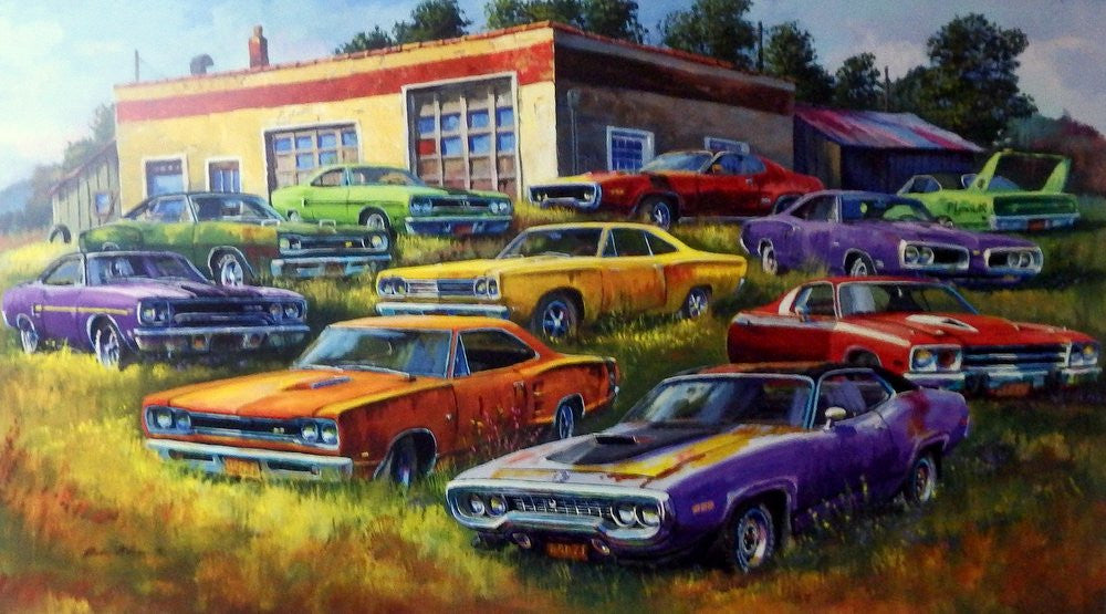 Dale Klee Mopar Country - 30"x17" Signed and Numbered
