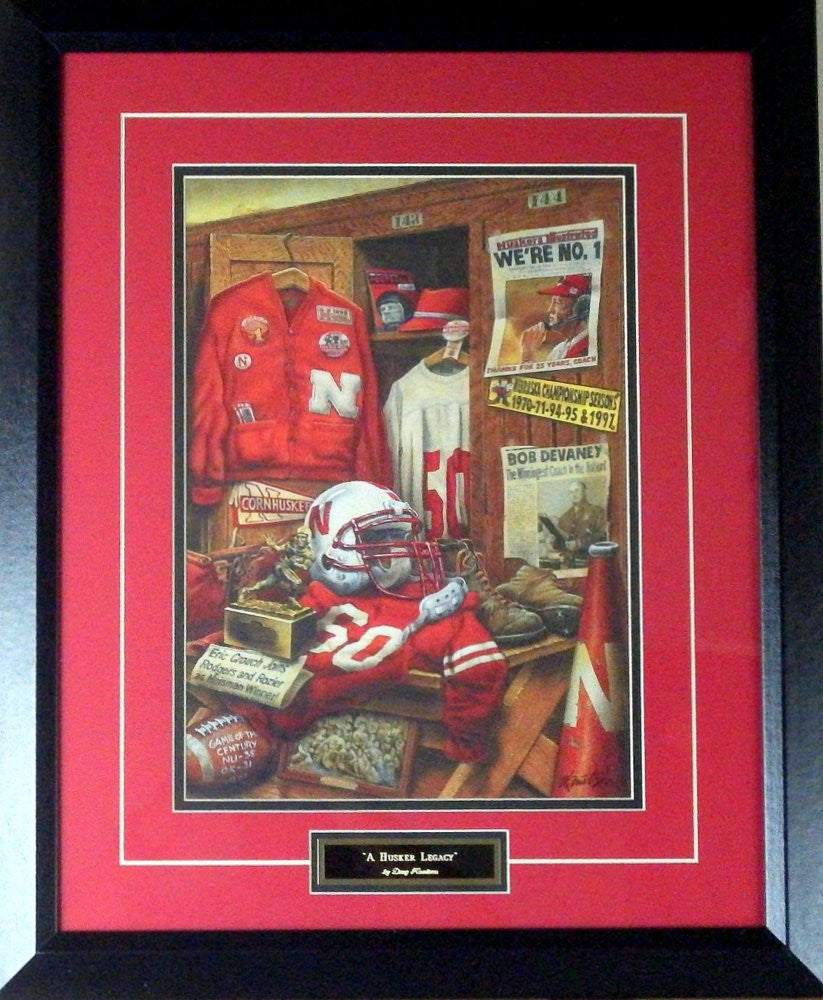 Doug Knutson A Husker Legacy-Framed