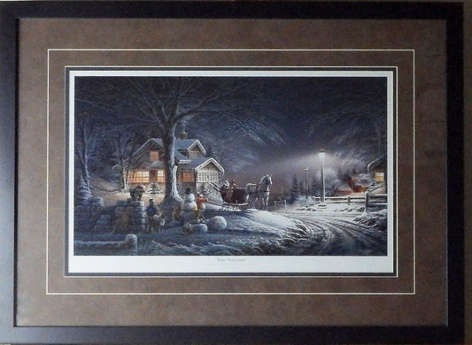 Terry Redlin Winter Wonderland-Framed